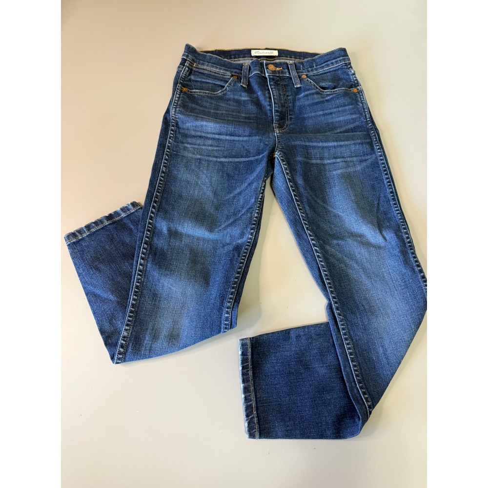 Madewell 9 High Riser Skinny Skinny Crop Jeans Blue E8793 Size 28
